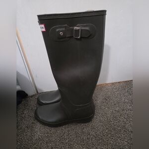 Hunter Dark Grey Tall Rain Boots